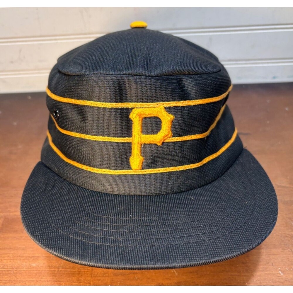 Vintage 1980s Pittsburgh Pirates Coca Cola Pillbox SnapBack Adjustable Hat